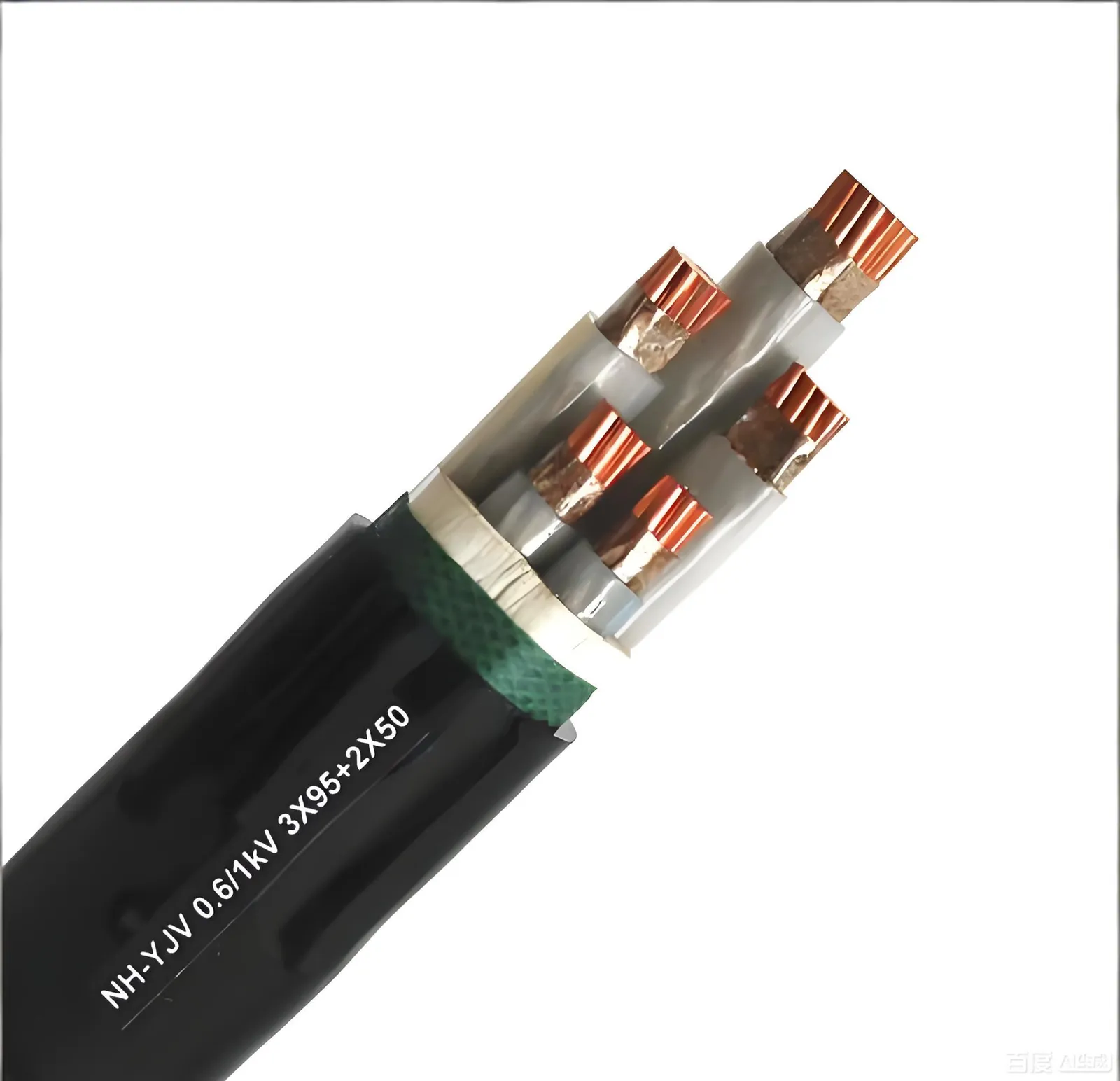 Fire resistant cable for high-rise building installations