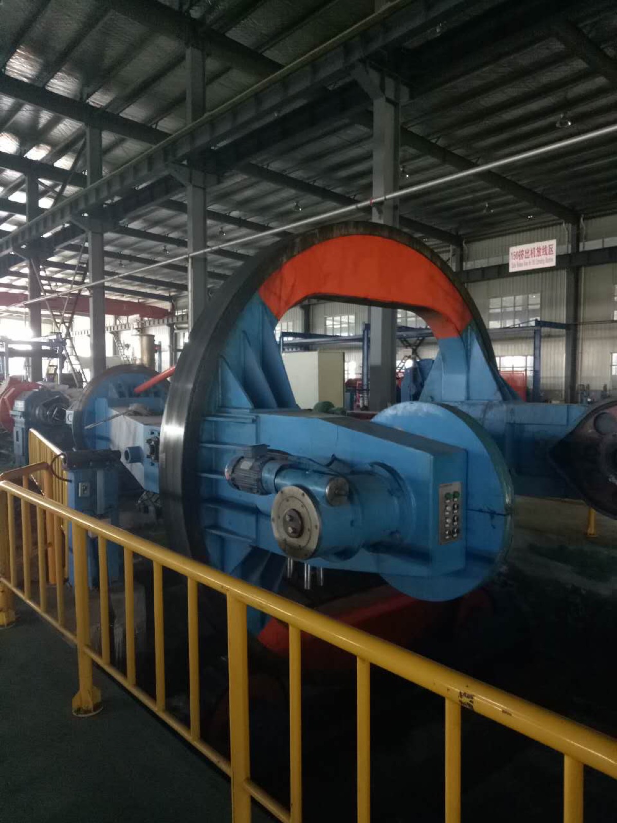XLPE cable extrusion and stranding line at Huanghe Cable factory in China