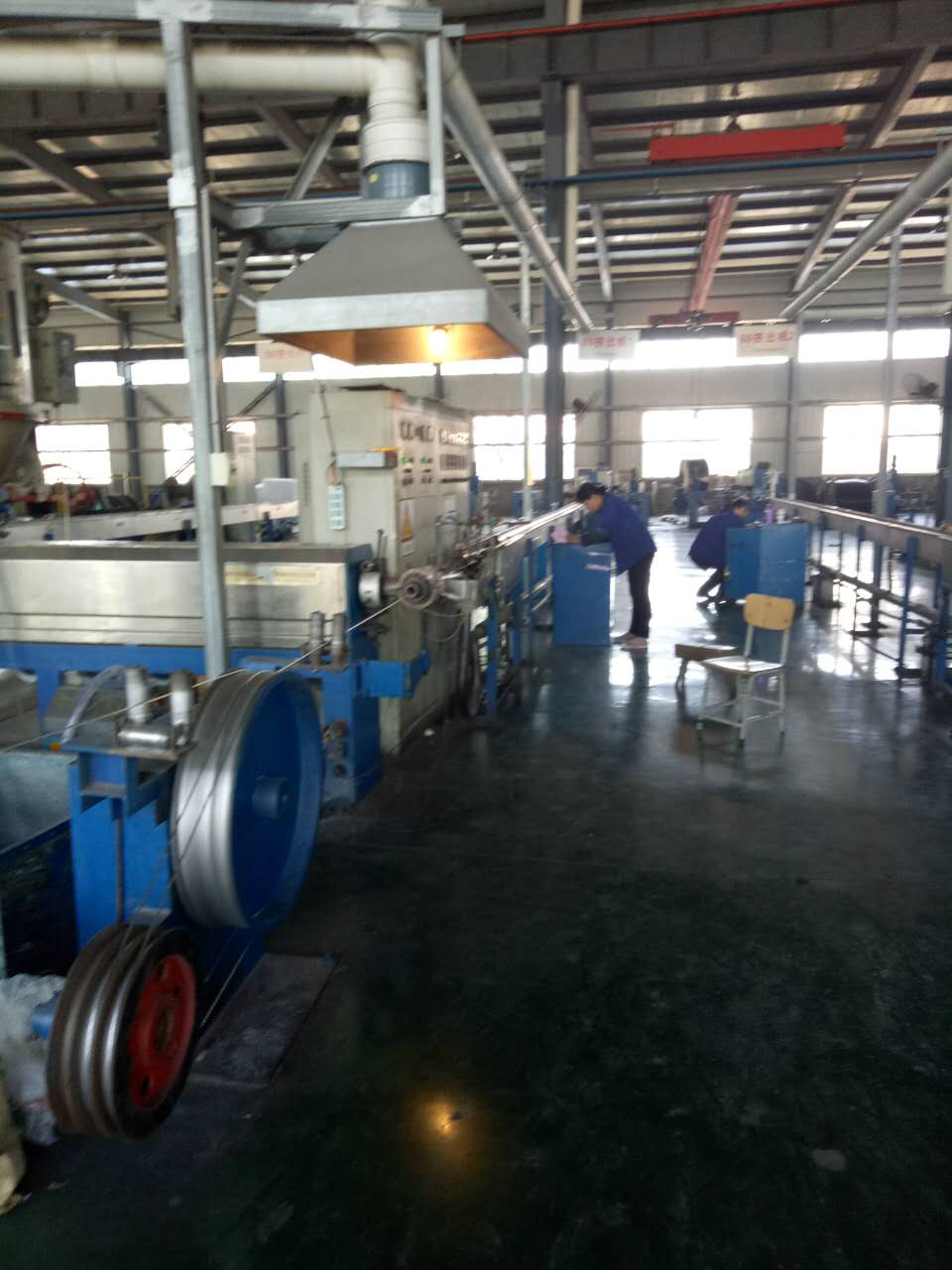 Cable factory extrusion production line